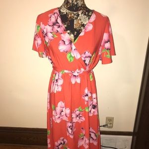 Floral High Low Dress